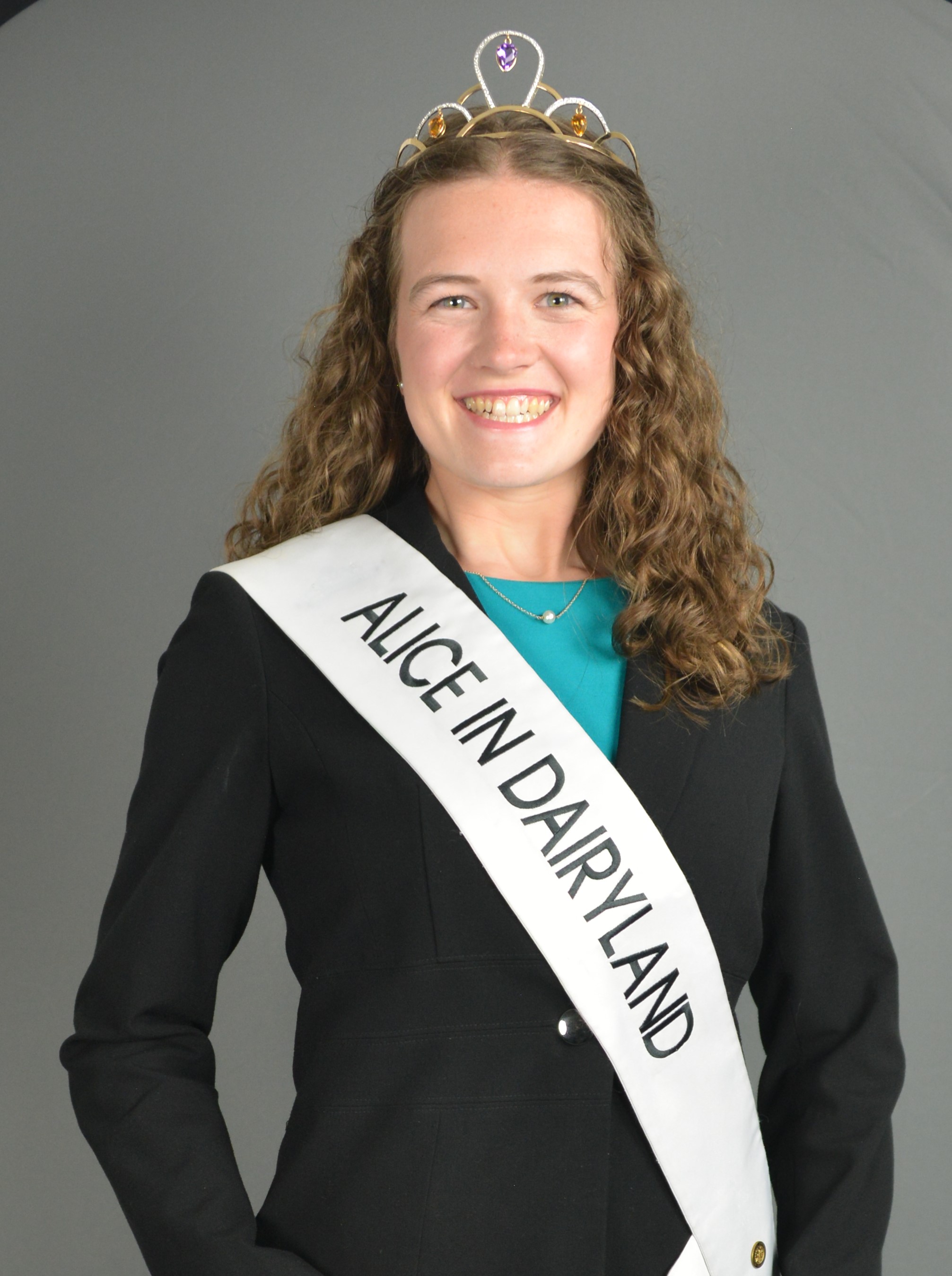 Anastasia Poull posing with sash and tiara.
