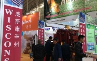 Wisconsin businesses and products on display in the Wisconsin Pavilion at the 2017 China International Dairy Expo and Summit