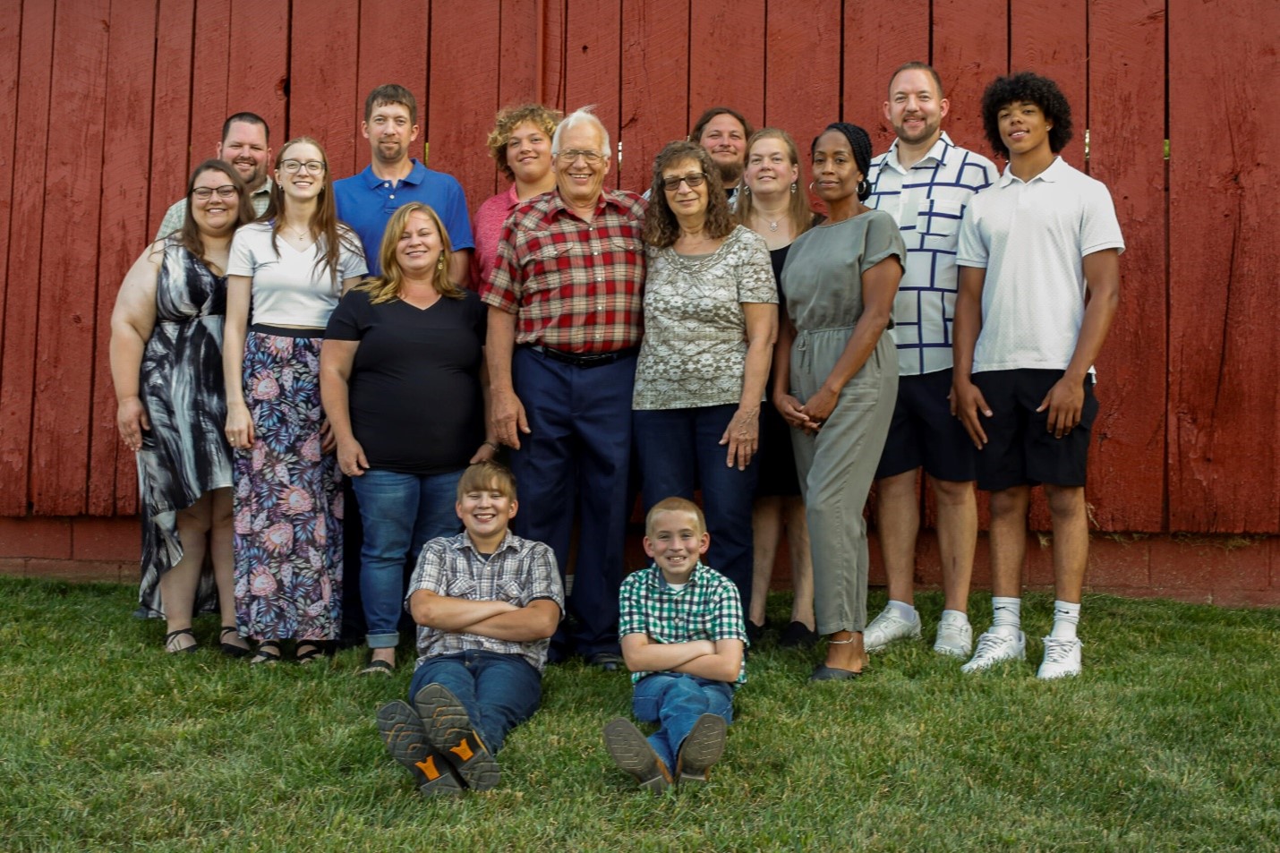 A family photo of the Herricks family