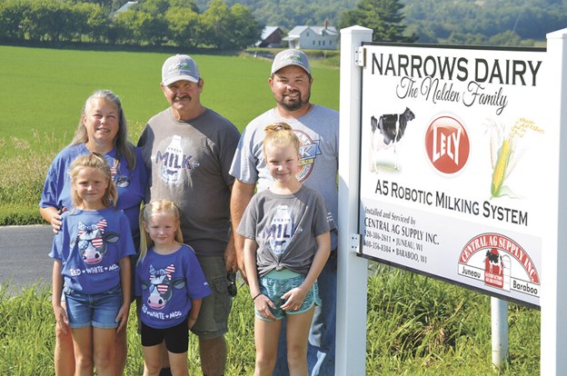 Ken Nolden and his family, owners of Nolden Family Farms