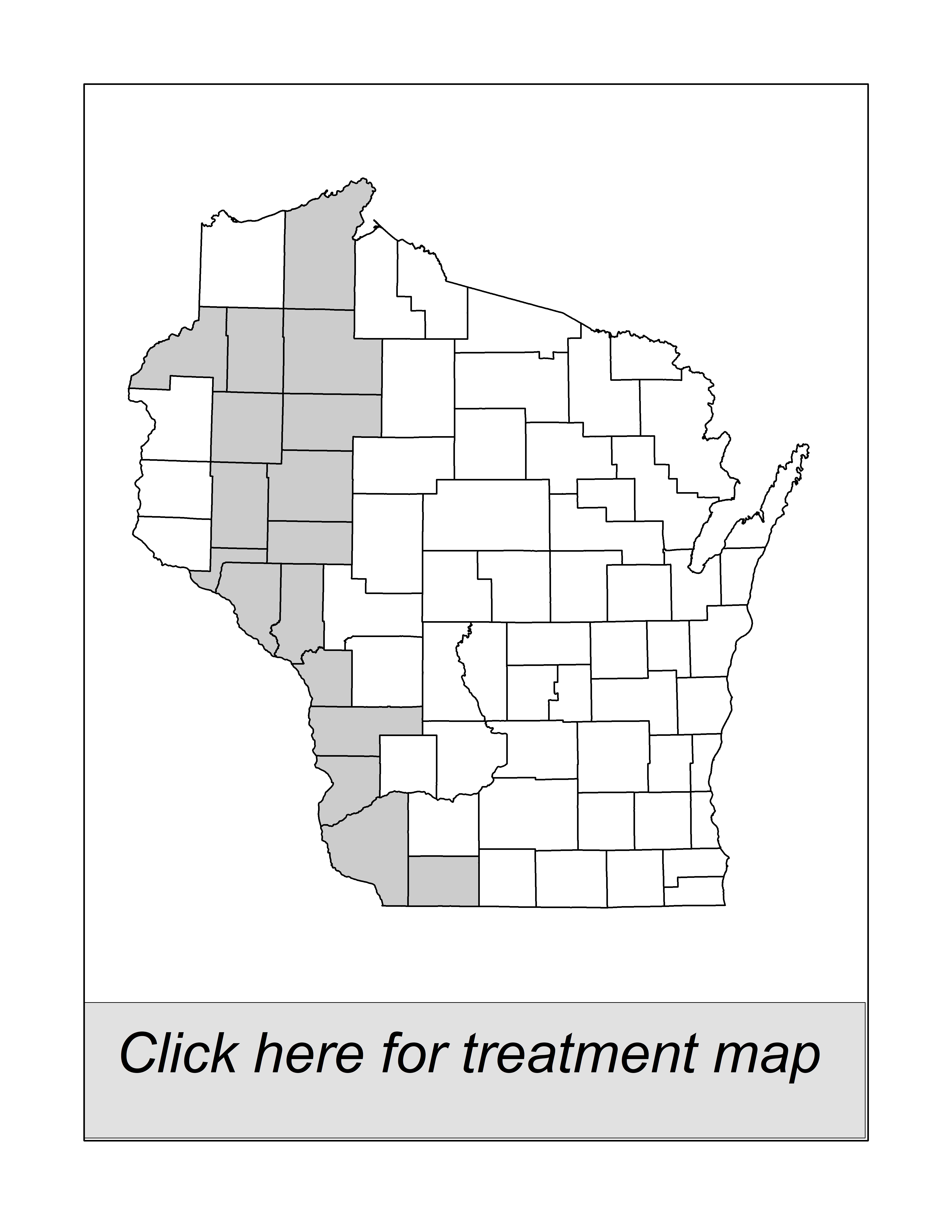 Clickable map of 2022 spongy moth treatment sites
