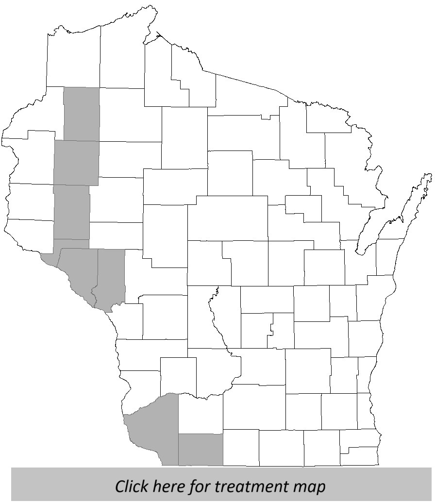Clickable map of 2022 spongy moth treatment sites