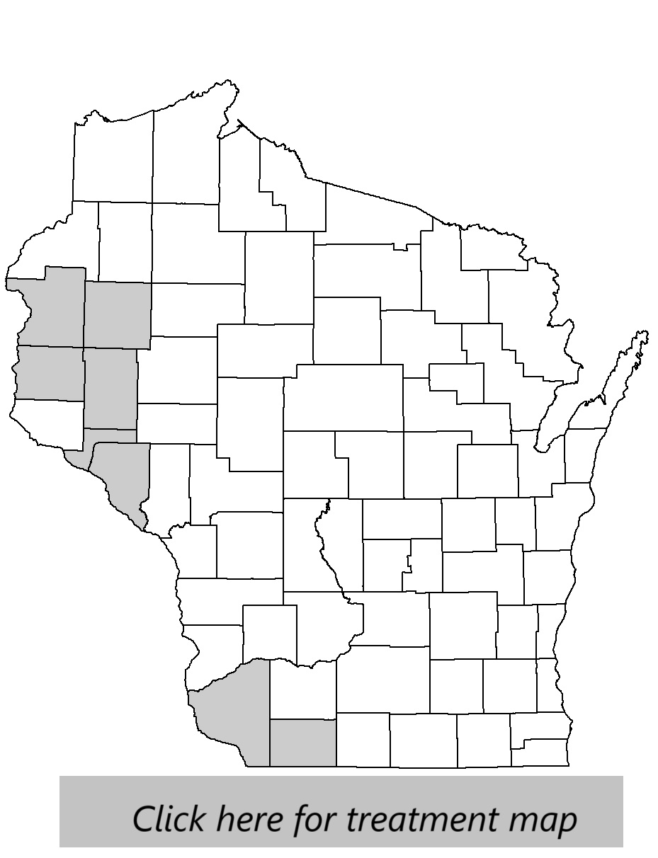 Clickable map of 2022 spongy moth treatment sites