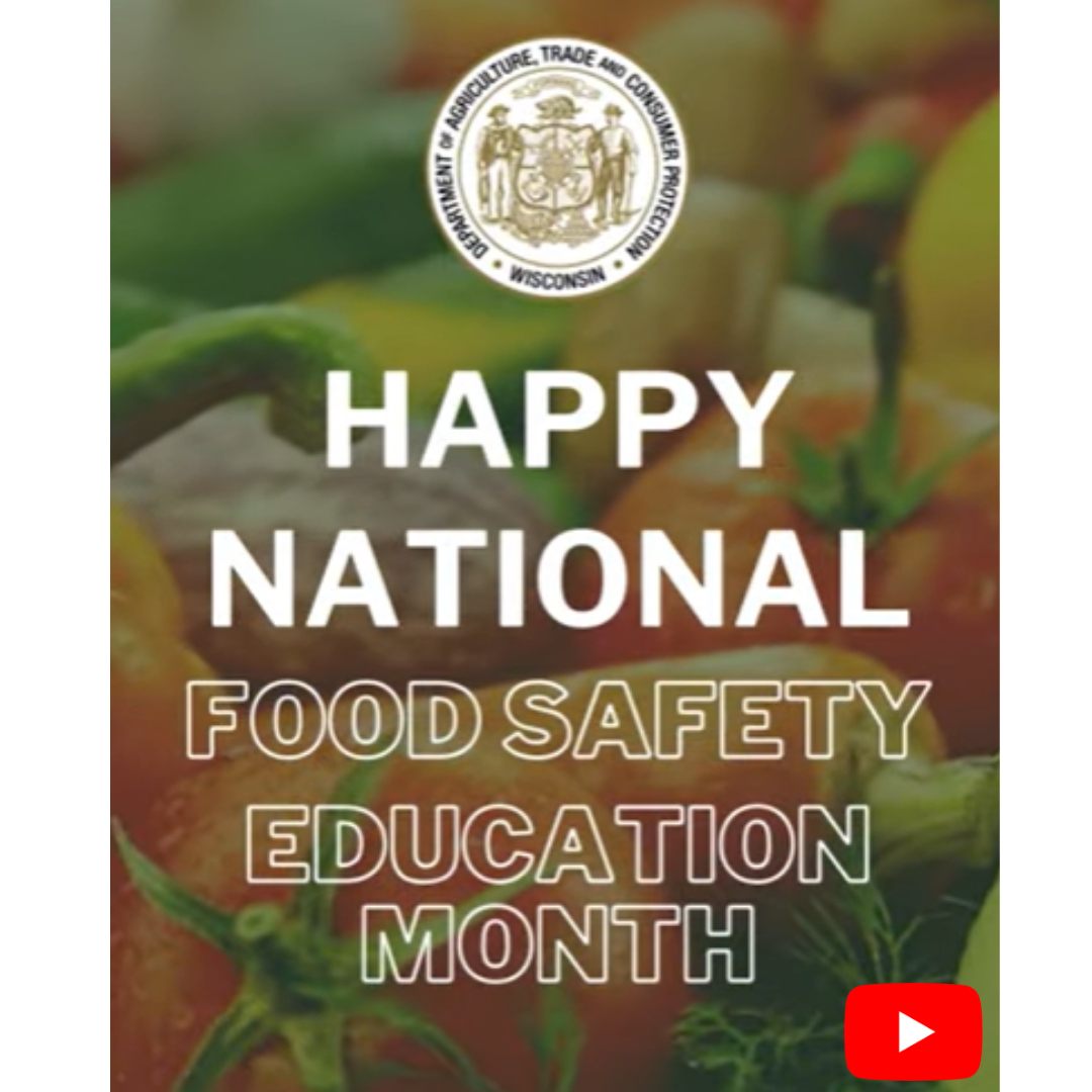 National Food Safety Education Month YouTube Video Graphic