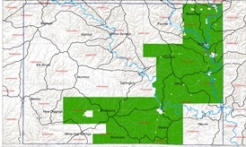 Map of Lafayette County RCCP area